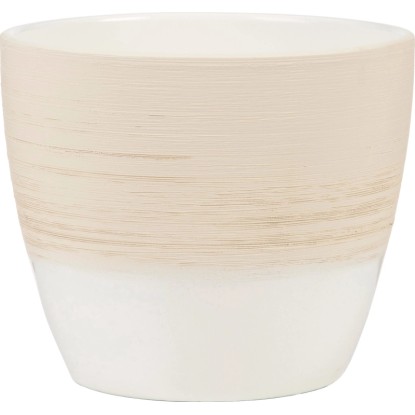 Scheurich 950 virágcserép, Ø 19 cm, Vanilla Cream, kerámia virágcserép beltérre.