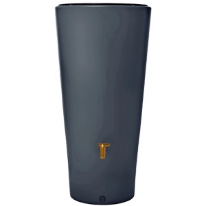 4rain Vaso 2in1 esővízgyűjtő 220 l Graphite Grey színben csappal.