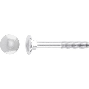M8 x 30 mm-es lakatoscsavar, acél, teljes menet, 50 darabos csomag robusztus szerkezetekhez.