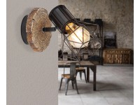 Globo Priska spotlámpa 1 izzós fekete 130 mm x 185 mm