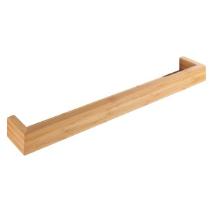 Wenko Bambusa fali polc, 60 cm, világos bambuszból, fürdőszobai kiegészítők és dekorációk számára.