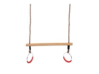 SwingKing trapéz fa fémgyűrűvel 48 cm SwingKing trapéz fa fémgyűrűvel 48 cm