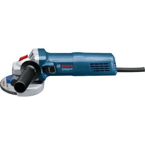 Bosch Professional GWS 750-125 sarokcsiszoló 750 W-os teljesítménnyel és felszerelt csiszolókoronggal.