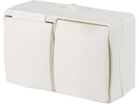 Nedves helyiségekben használható kapcsolókombináció IP44 fehér Nedves helyiségekben használható kapcsolókombináció IP44 fehér