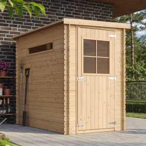 TIMBELA fa kerti ház M306 ablakkal, 2,63 m², padló nélkül.