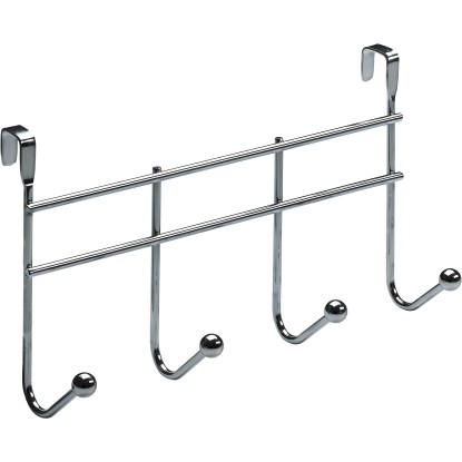 Hettich ajtófogas 4 akasztóval krómozott