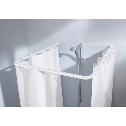 Kleine Wolke univerzális zuhanyfüggönyrúd fém fehér
