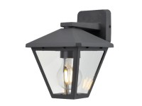 Rábalux Paravento kültéri fali lámpa fekete E 27 MAX 40 W