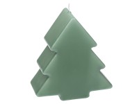 Steinhart lapos fenyőfa alakú gyertya 12 cm x 11 cm x 5 cm zsályazöld