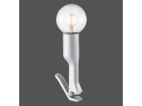 Turn me csíptetős lámpa ezüst E27 foglalat IP20