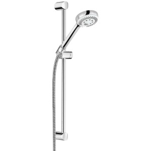 Kludi Logo 3S zuhanyszett 60 cm-es rúddal és króm hatású tömlővel.