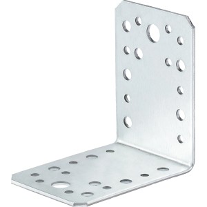 Horganyzott szögvas 90x90x65 mm, 20 darabos készlet faszerkezetekhez.