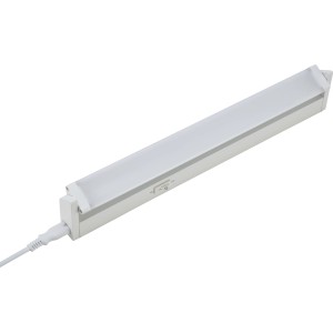 Fehér LED pultvilágító (8W) kapcsolóval és kábellel konyhába vagy műhelybe.