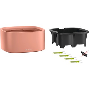 Lechuza Pila Color korallpiros virágtartó stick öntözőrendszerrel és tartozékokkal.