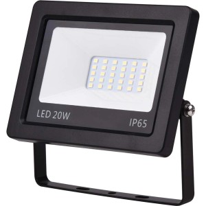 Fekete LED kültéri reflektor, 20W, IP65.