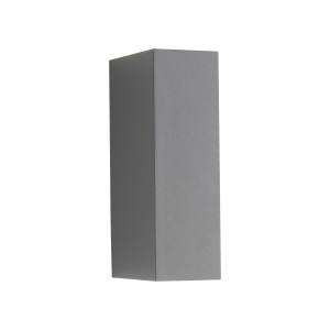 Szürke Paul Neuhaus Block LED kültéri fali lámpa, 16x8x5 cm.