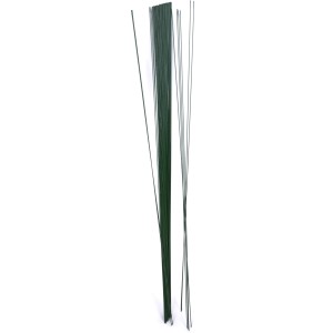 Zöld kötöződrót, kb. 40 cm hosszú, 0,8 mm vastag, ideális kézműveskedéshez és ékszerkészítéshez.