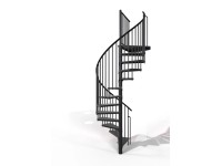 Minka csigalépcső Rondo Smart fekete 120 cm