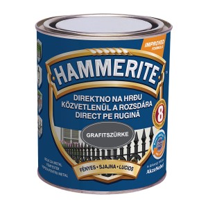 Hammerite fémfesték, grafit szürke, rozsdavédelem közvetlenül a rozsdára.