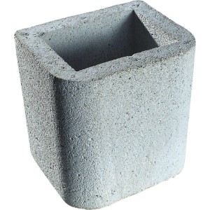 Szürke standard kéményhosszabbító Buschbeck betongrillhez.