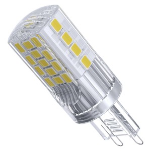 Átlátszó G9 LED lámpa energiatakarékos világításhoz.