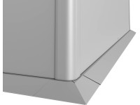 Biohort fűnyíró szegély L100 magaságyáshoz 6,7 cm x 100 cm ezüstmetál