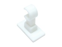 Gardinia tartókonzol, California kávéházi vitrázsrúdhoz,  12 mm, fehér