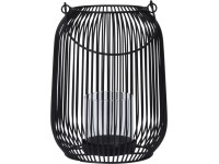 Lámpás fém 17 cm x 22 cm fekete Lámpás fém 17 cm x 22 cm fekete