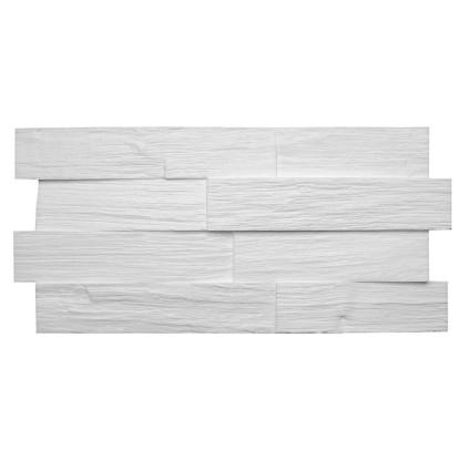 Kreatív fadekor Wood fehér színű polisztirol 50 cm x 23,5 cm / lap