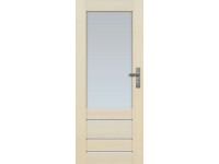 Radex beltéri ajtó Marbella üveges jobbos borovi fenyő 90 cm x 210 cm