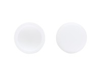 LUX takarósapka névtáblacsavarhoz 12 mm műanyag fehér 8 darab