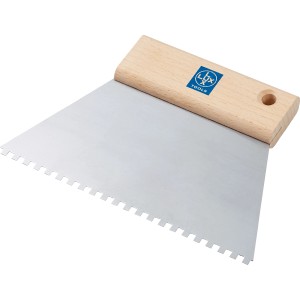 LUX Classic fogazott glettvas 180 mm fa nyéllel és C1 négyszögletes fogazású acél pengével.