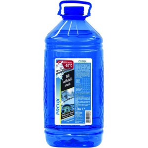 Kék 5L-es kanna téli szélvédőmosó folyadékkal. Fagyvédelem -40°C-ig.