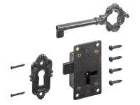 Bútorzár antik 1 patinált réz Bútorzár antik 1 patinált réz