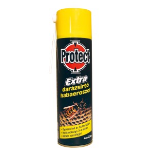 Protect Darázsirtó spray, sárga doboz a darazsak ellen.
