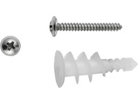 LUX gipszkartondübel műanyag csavarokkal 14 mm x 32 mm 4 darab