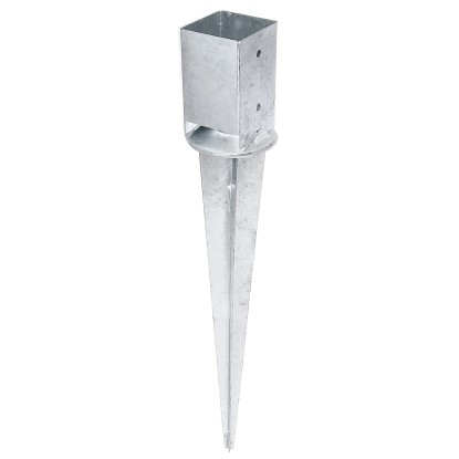 Beüthető talajhüvely négyszögletes faoszlopokhoz állítható tűzihorganyzott