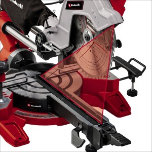 Einhell TE-SM 10 L Dual gérvágó fűrész: Precíz fűrész lézerrel a gérvágásokhoz.