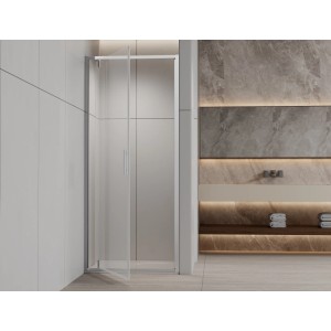 SANOSLIM pivot zuhanyajtó 90 x 200 cm króm