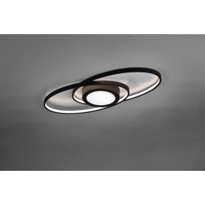 Modern Trio LED mennyezeti lámpa Galaxy, 27W, antracit dimmerrel. Elegáns mennyezeti lámpa lakóterekbe.
