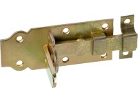 Ajtózár retesz sárga horganyzott 100 mm x 45 mm