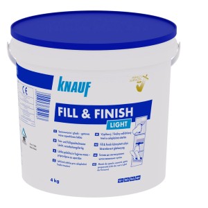 Vödör Knauf Fill & Finish Light glettanyag, használatra kész beltéri glett.