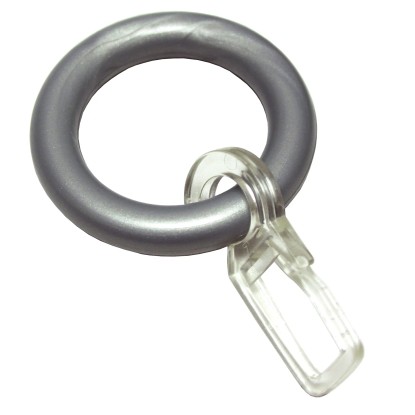 Gardinia függönykarika vitrázs és kávéházi rudakhoz ezüst