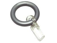 Gardinia függönykarika vitrázs és kávéházi rudakhoz ezüst