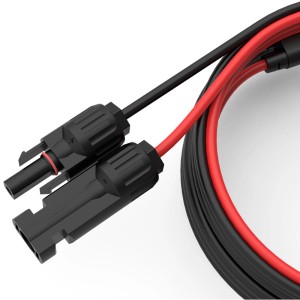 Ecoflow Szolárkábel MC4-től XT60i-ig, fekete-piros, napelemek akkumulátorokhoz való csatlakoztatásához.
