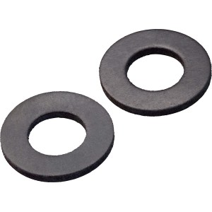 Két fekete gumitömítő gyűrű, 2,5 mm x Ø 11 mm x Ø 24 mm, befolyócsövekhez.