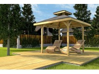 Weka Gartenoase 651 pavilon tetőfelépítménnyel 294 cm x 294 cm Weka Gartenoase 651 pavilon tetőfelépítménnyel 294 cm x 294 cm