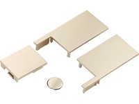 Takarókupak készlet Varro harmonikafalhoz rozsdamentes acél hatású Takarókupak készlet Varro harmonikafalhoz rozsdamentes acél hatású