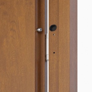 O.K.Doors kültéri fém bejárati ajtó Tytan aranytölgy 97 cm x 207 cm jobb