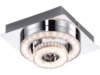 Tim LED-es mennyezeti lámpa króm 2 izzós